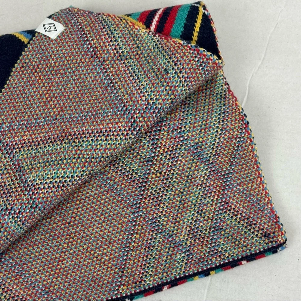 Vera Bradley‎ Navy Multi Color Tartan Plaid Knit Scarf